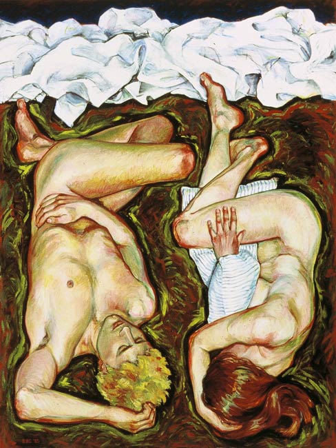 <em>Only a Bad Dream</em>, 1985, Oil/Canvas, 72 x 54"