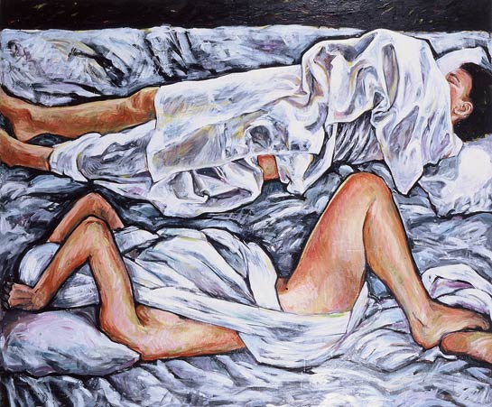 <em>Night</em>, 1985, Oil/Canvas, 52 x 62"