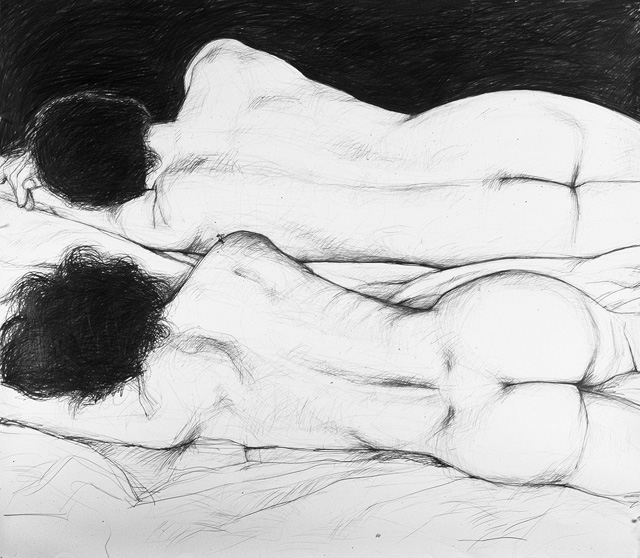 <em>Sleepers II</em>, 1989, Pencil/Paper, 42 x 48"