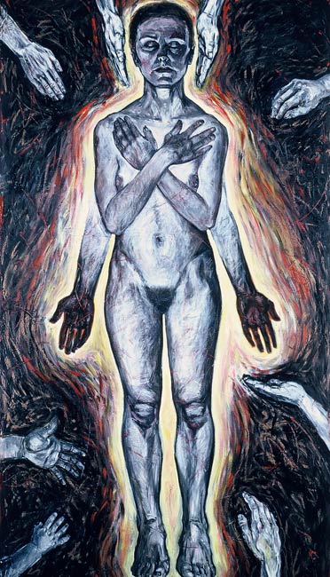 <em>Absolution</em>, 1991, Oil/Canvas, 76 x 40"